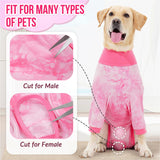 KUTKUT Recovery Suit for Medium Dogs-Soft Onesie Dog Surgery Suit for Female Male Dogs, Breathable Surgical Recovery Suit Prevent Licking Spay Recovery Suit Dog E-Collar&Cone Alternative( Pink )