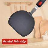 EZYHOME Kitchen Silicone Pancake Spatula Turner for Cooking and Baking- 600°F Heat Resistant Rubber Egg Spatulas