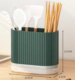 EZYHOME Countertop Silverware Holder, Cutlery Caddy, Fork Spoon Knife Utensil Organizer, Plastic Flatware Holder for Parties, Desk Organizer Caddy Pen Pencil Toothbrush Holder