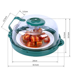 EZYHOME Microwave Cover with Water Steamer, Microwave Splatter Cover, 10inch Plate Covers with Integrated Handle Splatter Guard, Kitchen Gadgets & Accessories