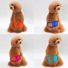 KUTKUT 2Pcs Small Boy Dog Cat Wrap Reusable & Washable Diaper, Male Belly Band Casual Nappy Wrap, Anti Urinary Physiological Pants Underwear for Small Boy Dogs Cats - kutkutstyle