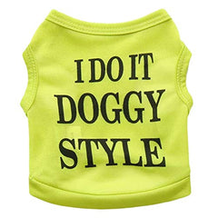 KUTKUT Combo of 2 Stripe Print Pet Vest Breathable Autumn,Spring & Summer Cotton Sleeveless Shirt for Small Dog and Cat (Size: L, Chest Girth 45cm, Neck Girth 32 cm, Back Length 35 cm) - kutk