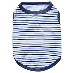 KUTKUT Combo of 2 Stripe & Heart Print Pet Vest Breathable Autumn,Spring & Summer Cotton Puppy Sleeveless Shirt for Small Dog &Cats(Size: L, Chest Girth 45cm, Neck Girth 32 cm, Back Length 35