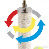 KUTKUT Rotating Bird Perch Toy With Colourfull Rotating Balls– Fun Spinning Cage Stand for Parakeets, Budgies, Lovebird, Cockatiels, Conure – for Small-Medium Birds to Relieve Boredom & Encourage Play