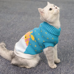 KUTKUT 2 Pcs Small Dogs Sweaters,Winter Warm Turtleneck Knitted Girl Dog Clothes, Cute Knitwear Soft Puppy Pullover Vest Outfits - kutkutstyle