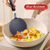 EZYHOME Kitchen Silicone Pancake Spatula Turner for Cooking and Baking- 600°F Heat Resistant Rubber Egg Spatulas