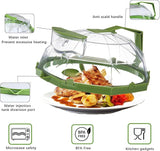 EZYHOME Microwave Splatter Cover for Food Guard, Clear Microwave Plate Cover with Water Steamer and Handle, 10” Plate Cover, BPA Free & Dishwasher Safe Splatter Guard