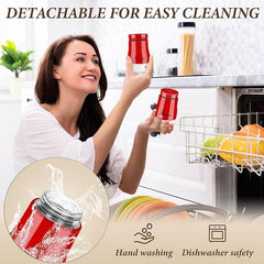 EZYHOME Red Salt and Pepper Shakers Set, Salt and Pepper Dispenser with Glass Bottom, Cute Salt and Pepper Shakers for Red Kitchen Decor and Accessories, Easy Filling