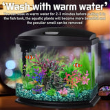 KUTKUT 12Pcs Aquarium Artificial Plastic Plants Decorations and Rock Cave Decor Set Goldfish Betta Turtle Fish Tank Accessories Small Large Fish Bowl Ornaments