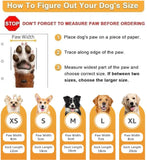 KUTKUT 4Pcs Dog Socks to Prevent Licking Paws, Dog Socks for Hardwood Floors Anti Slip for Traction Control, Dog Grippy Socks for Senior Dog Small Medium Large Dogs on Tile Floors