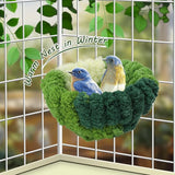 KUTKUT Bird Nest for Cage, Hanging Warm Comfortable Bird Bed Durable Material Nest Bedding for Conure Lovebird Canary Hummingbird Parakeet Laying Eggs Resting (SIZE:S, Diameter: 13.7cm)