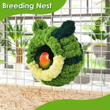 KUTKUT Bird Nest Warm Snuggle Bird Bed Fluffy Bird Sleeping Bed Parrot Nest Hammock Bird Shed Hut House Plush Snuggle Bird Hammock for Parakeets Cockatiels Conures Lovebirds