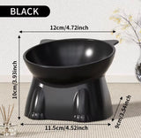 KUTKUT Elevated Pet Bowl for Dogs and Cats, Tilted Food and Water Dish, Anti-Spill Design