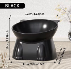 KUTKUT Elevated Pet Bowl for Dogs and Cats, Tilted Food and Water Dish, Anti-Spill Design