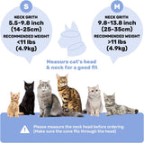 KUTKUT Adjustable Cat Recovery Cone Collar, Lightweight Soft Cat E-Collar Alternative After Spay, Waterproof Comfy Collars to Stop Licking Wound After Surgery, Protective Cone for Kittens/Puppies (Blue)