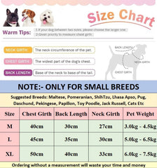 KUTKUT Soft Fleece Small Dog Cat Jumpsuit Pajamas, Warm Winter Pet Onesie With Leash Ri ng, Cozy Cartoon Print Sleepwear For Small Dogs, Puppies  and Cats