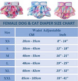 KUTKUT Reusable Dog Diapers Female Washable, Premium Doggie Diaper for Dogs, Highly Absorbent Puppy  Dog Diaper for Heat, Incontinence and Puppy Training (Blue )