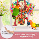 KUTKUT Bird Toys Parakeet Toy Cockatiel Shredding Toys Conure Foraging Sola Toys for Conure Cockatiel Parakeet Lovebird Small to Medium Birds