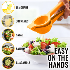 EZYHOME Manual Juicer Citrus With Life Time Warrenty Lemon Squeezer, Fruit Juicer Large Size Lime Press Metal, Professional Hand Fruit Juicer Kitchen Tool, Manual Press for Extracting the Juice Possible