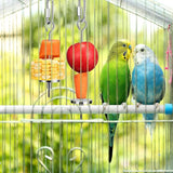 KUTKUT 2PCS Bird Skewer Bird Food Holder Bird Feeders Stainless Steel Bird Parrot Skewer Small Animal Fruit Vegetable Holder Foraging Hanging Food Feeder for Parrots Cockatoo etc (20 & 12 cm)