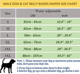 KUTKUT Male Dog Diapers, Reusable Belly Bands for Male Dogs Wraps Highly Absorbent Diapers for Dog, Waterproof Super Absorbent Puppy Wraps Cover Sanitary Nappies Pants (Yellow)