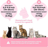 KUTKUT Adjustable Cat Recovery Cone Collar, Lightweight Soft Cat E-Collar Alternative After Spay, Waterproof Comfy Collars to Stop Licking Wound After Surgery, Protective Cone for Kittens/Puppies (Pink)