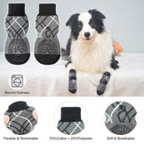 KUTKUT Non Slip Dog Socks with Grippers Prevent from Licking Paws,Anti-Slip Dogs Grip Socks for Small Medium and Senior Dogs on Hardwood Floor.