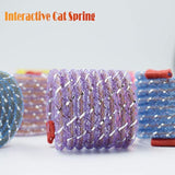 KUTKUT 6Pcs Cat Springs Toys, Colorful Coil Spring Action Cat Toy Stretchable Pet Play Toy for Kitten, Interactive Telescopic Funny Cat Jumping Toy Flexible & Coil Spiral Springs