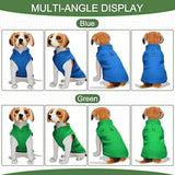 KUTKUT 2Pcs Dog Cats Fleece Vest, Warm Sweater Pullover Dog Turtleneck Coat Dog Winter Jacket with Leash Ring, Fleece Sweaters Clothes for Maltese, Shihtzu etc - kutkutstyle