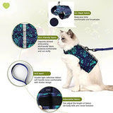 KUTKUT Cat Harness and Leash Set for Walking Harness Soft Mesh Harness 2Pcs Adjustable Cat Vest Harness with Reflective Strap Comfort Fit for Pet Kitten Puppy - kutkutstyle