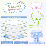 KUTKUT 3Pcs Female Dog Adjustable Diapers Reusable Washable Super Absorbency Leak-Proof Dog Nappie Dresses for Dogs in Heat, Period or Excitable Urination, Sanitary Panties Dress - kutkutstyl