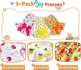 KUTKUT Combo of 3 Pcs Fruit Print Soft Comfortable Cotton Dress For ShihTzu, Lhasa Apso, Bichon etc | Beautiful Cute Backnot Strap Princess Skirt For Small Dogs & Cats - kutkutstyle