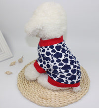 KUTKUT Black Clouds Pattern Pet T-Shirt | Cute Pet Cotton Sweatshirt for Small Dog Shih Tzu, Pug, Lhasa Apso