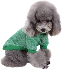 KUTKUT Small Dogs & Cats Classic Winter Clothes Knitwear Dog Sweater Soft Thickening Warm Pup Dogs Shirt Puppy Sweater for Small Dogs Shihtzu, Maltese, Yorkii etc