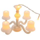EZYHOME Diwali Light for New Year and Christmas - 6 Chandelier LED Curtain String Lights with Different Flashing Modes for Home Decoration (Warm White)