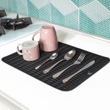 EZYHOME Silicone Dish Drying Mat for Kitchen Counter, Dish Drying Pad for Sink, Refrigerator or Drawer, Countertop Protection Pad