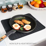 EZYHOME Silicone Dish Drying Mat for Kitchen Counter, Dish Drying Pad for Sink, Refrigerator or Drawer, Countertop Protection Pad