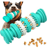 KUTKUT Chew Toy Natural Rubber Bone Tooth Cleaning Non-Toxic Rubber Bite Resistant for Medium & Large Dog Teeth Cleaning/Chewing/Playing/Treat Dispensing (Bone)