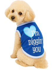 KUTKUT Drooling Small Pet Shirt | Breathable Autumn, Spring & Summer Cotton Sleeveless Shirt for ShishTzu, Maltese, ToyPoodle, Papillon (Size: L, Chest Girth 45cm, Back Length 35cm)