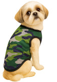 KUTKUT Dog Shirts Breathable Pet Camouflage Vest Puppy Kitten Sleeveless Shirts Pullover Pet Daily Camo Clothes for Dogs Cats Summer Cute Soft Stretchy Dog Basic T-Shirt