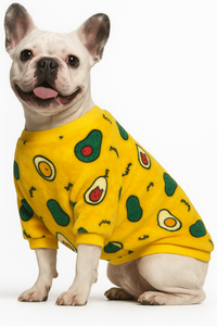 KUTKUT Fleece Dog Shirt, Soft Flannel Dog Sweatshirt Clothes for Puppy Small Dogs, Cute Leopard Winter Clothes for Puppy French Bulldog, Shih Tzu etc.