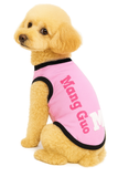 KUTKUT Drooling Small Pet Shirt | Breathable Cotton Sleeveless Shirt for ShishTzu, Maltese, ToyPoodle, Papillon (Size: L, Chest Girth 45cm, Back Length 35cm)