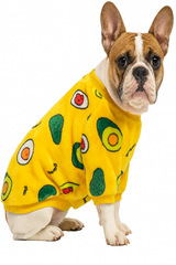KUTKUT Fleece Dog Shirt, Soft Flannel Dog Sweatshirt Clothes for Puppy Small Dogs, Cute Leopard Winter Clothes for Puppy French Bulldog, Shih Tzu etc.