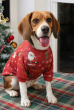 KUTKUT Decorative Stunning Christmas Print Winter Dress for Small Dogs and Cats | Fine Workmanship Fleece Winter Tshirt for ShishTzu, Pug, etc