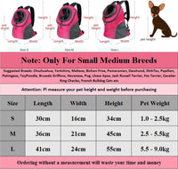 KUTKUT Pets Dog Carrier Backpack Puppy Dog Travel Carrier Front Pack Breathable Head-Out Backpack Carrier-PET BAG IN ACCESSORIES-kutkutstyle