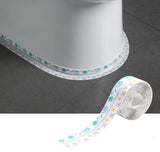 EZYHOME Pack of 2 Bath & Kitchen Caulk Strip Tape, PVC Self-Adhesive Tape Caulk Decorative Sealing Tap Sealer for Kitchen Sink Bathroom Toilet Bathtub Floor Wall Corner Edge Protector