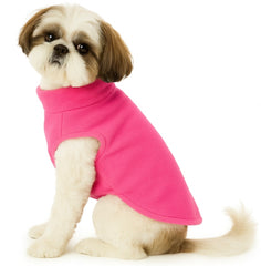 KUTKUT Drooling Light Weight Winter Fleece Vest Pullover for Small Dogs and Cats | Warm Turtle Neck Pullover for Maltese, Papillon, Shih Tzu etc.