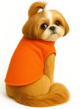 KUTKUT Drooling Light Weight Winter Fleece Vest Pullover for Small Dogs and Cats | Warm Turtle Neck Pullover for Maltese, Papillon, Shih Tzu etc.