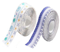 EZYHOME Pack of 2 Bath & Kitchen Caulk Strip Tape, PVC Self-Adhesive Tape Caulk Decorative Sealing Tap Sealer for Kitchen Sink Bathroom Toilet Bathtub Floor Wall Corner Edge Protector