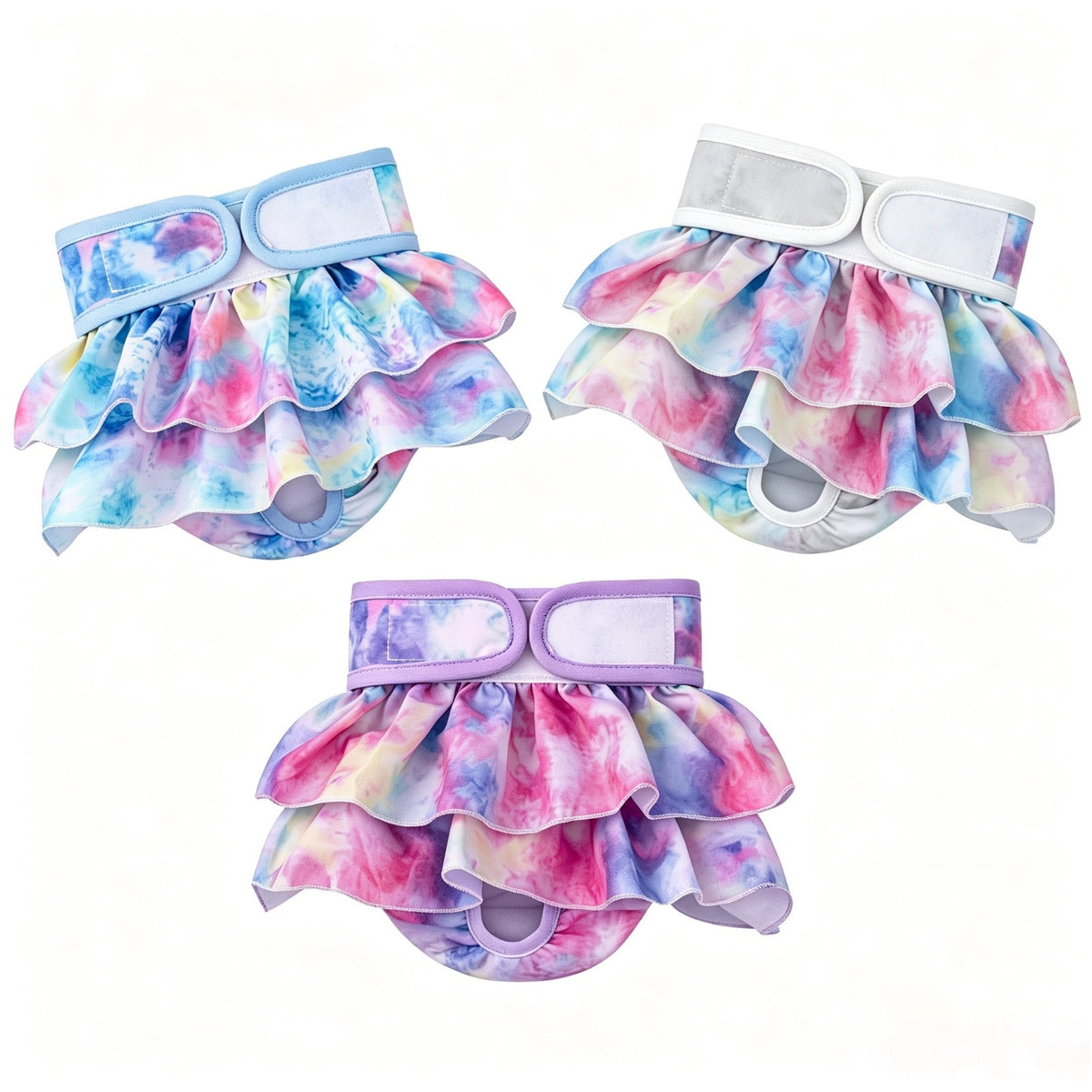 KUTKUT Reusable Dog Diapers Female Washable, Premium Doggie Tie Dye Diaper for Dogs, Highly Absorbent Puppy  Dog Diaper for Heat, Incontinence and Puppy Trainings